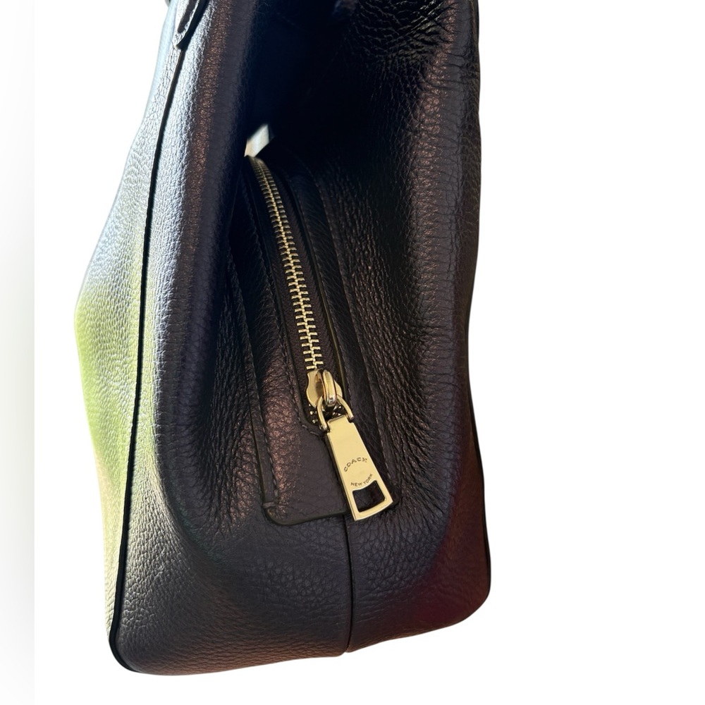 Coach HALLIE SHOULDER BAG (COACH F80271) METALLIC BLUE with Silver Hardware - Picture 5 of 10